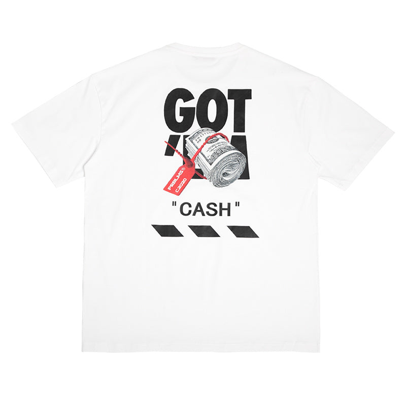 Original Fun Sneakers Printed Hip-hop Loose hHalf-sleeved T-shirt