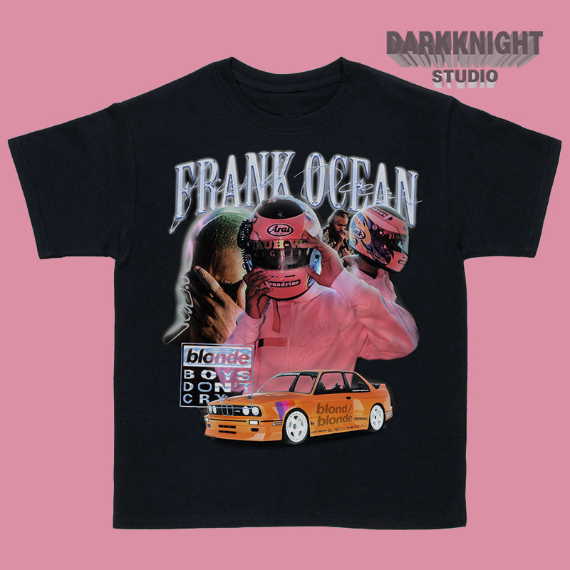 Frank Ocean Fahai Hip-Hop Portrait Vintage Short-Sleeved T-Shirt Rap Street Hiphop