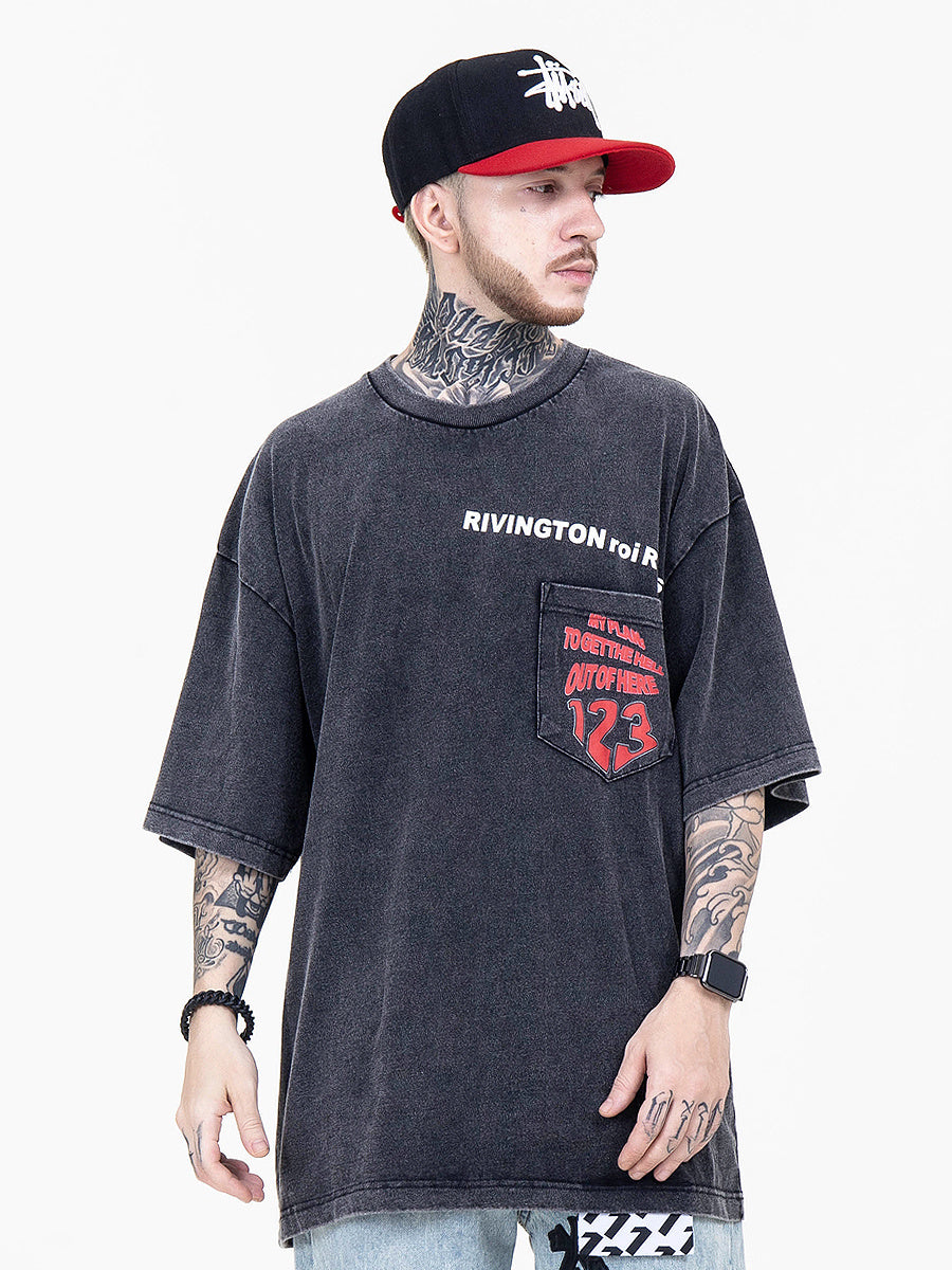 Men's Fried Street Loose Five Points Trendy Sleeves