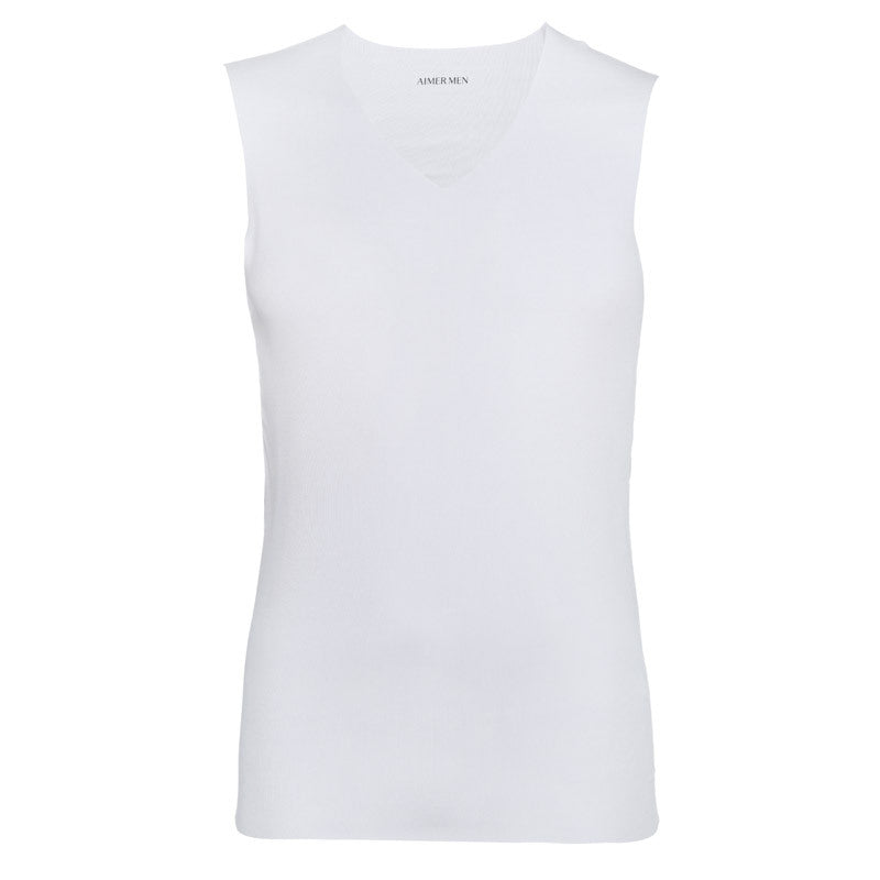 Men's Modal Solid Color Thin High Stretch Sleeveless Tank Top