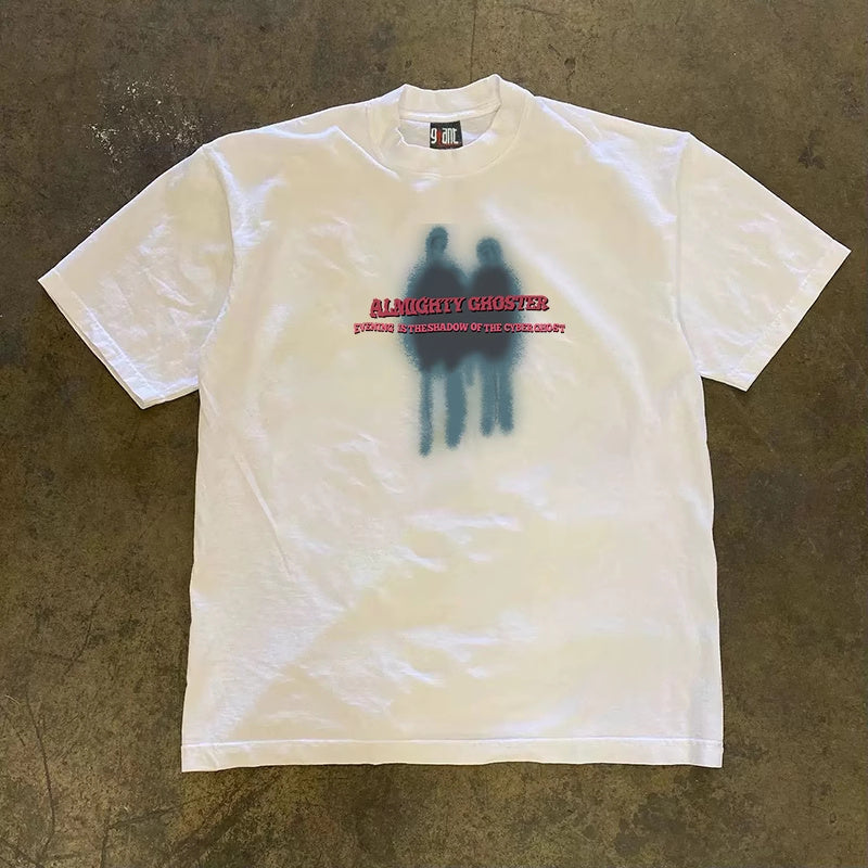 Cotton Couple's Loose Short-sleeved T-shirt