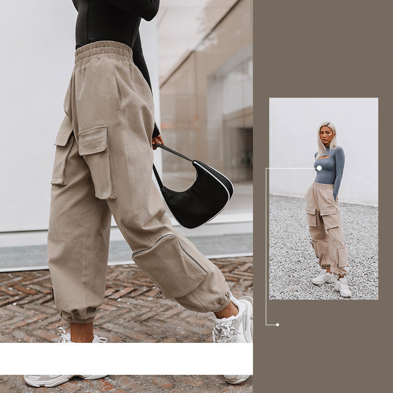Thickened Women's Loose Workwear Sports Casual Pants