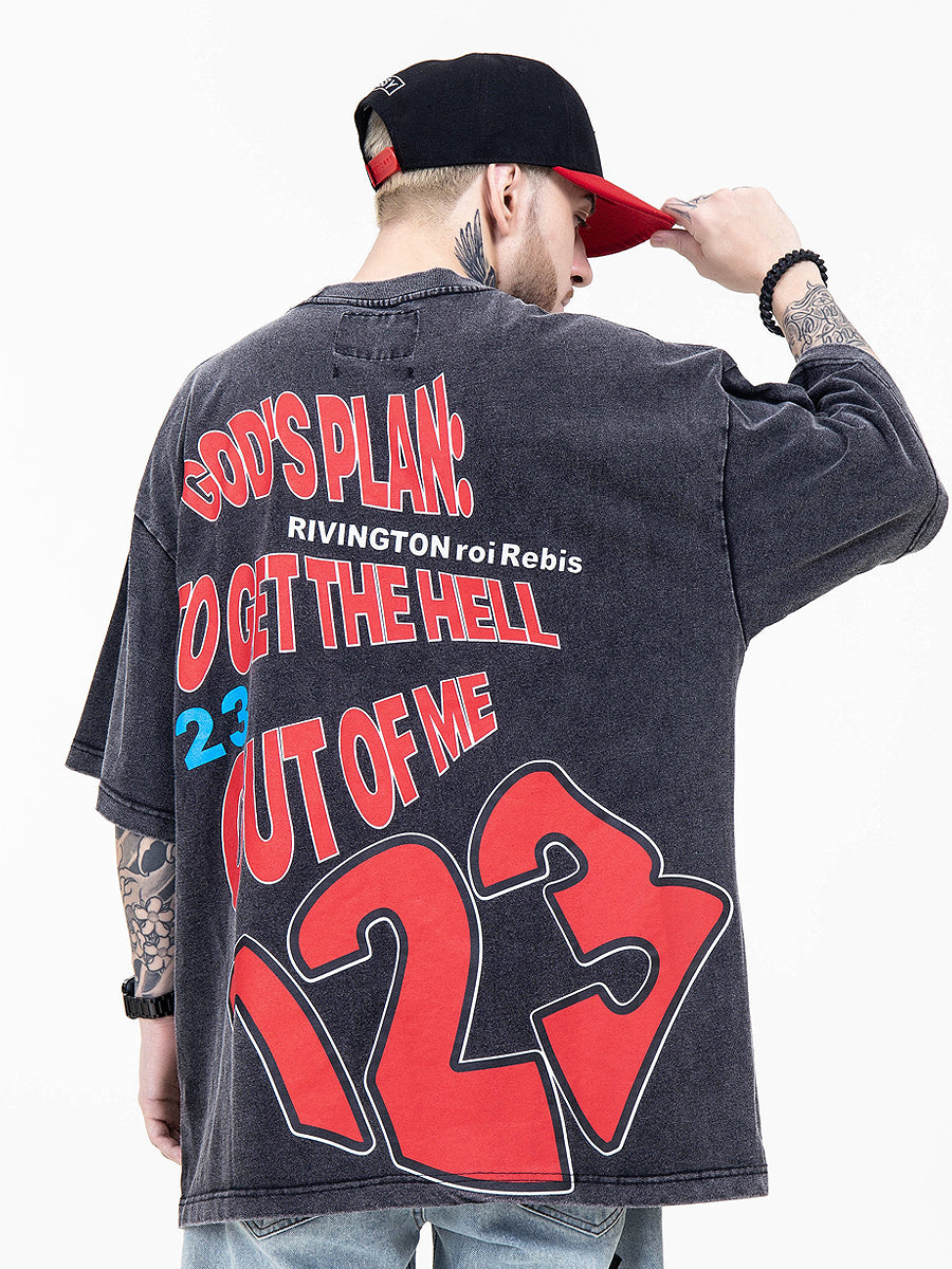 Men's Fried Street Loose Five Points Trendy Sleeves