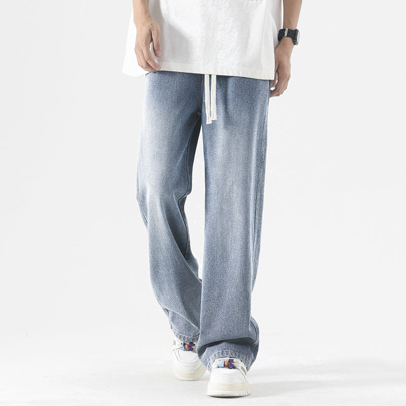 Fashion Brand Loose Drawstring All-matching Trousers
