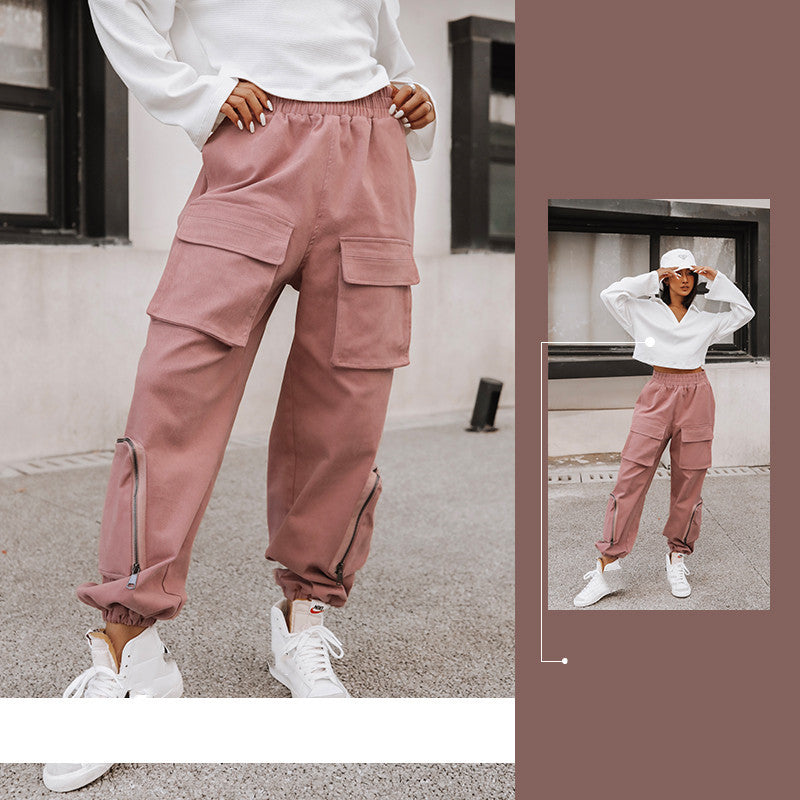 Thickened Women's Loose Workwear Sports Casual Pants
