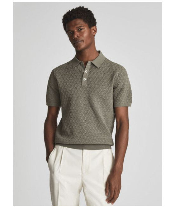 Knitted Polo Shirt Slim Fit Twisted Flower Lapel Micro Elastic Woolen Top