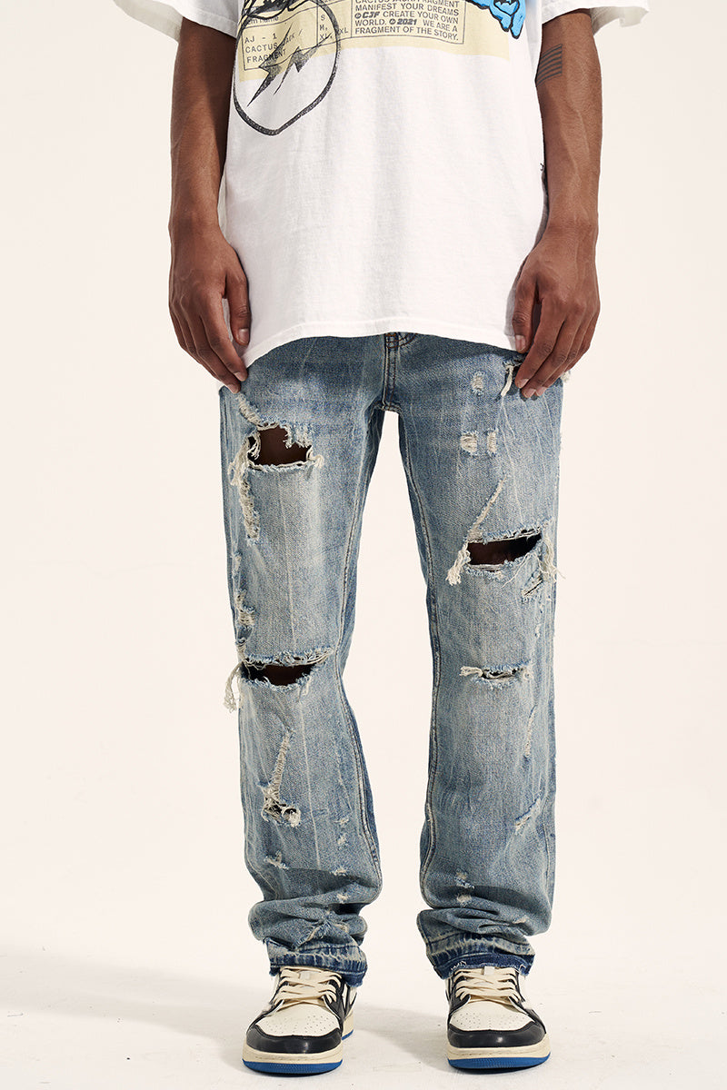 Men's Loose And Ripped Casual Trendy Brand Jeans