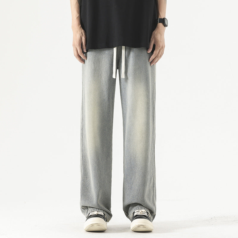 Fashion Brand Loose Drawstring All-matching Trousers
