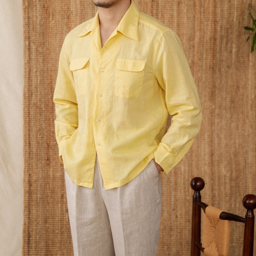 Versatile Casual Cuban Collar Shirt For Men