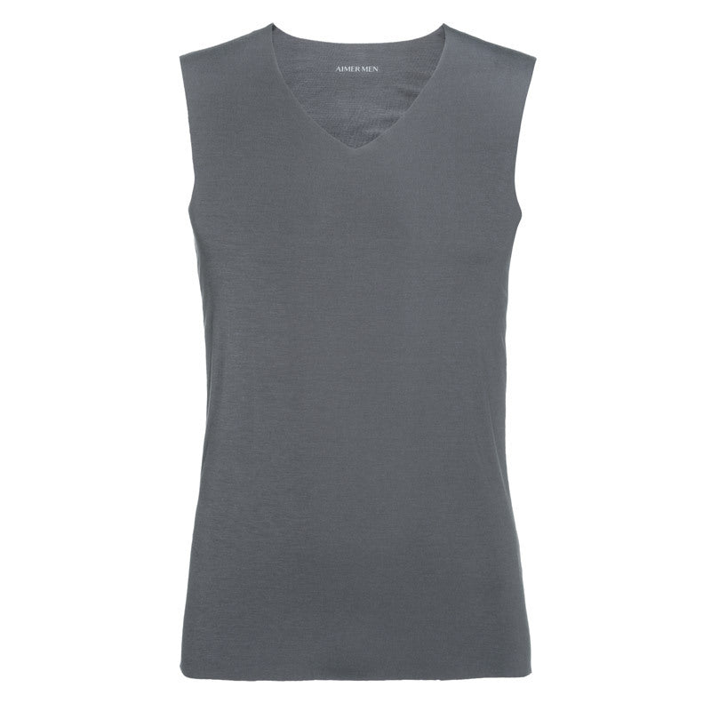 Men's Modal Solid Color Thin High Stretch Sleeveless Tank Top