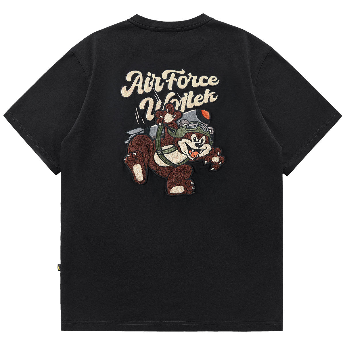 Cotton Cartoon Embroidered Half Sleeved T-shirt American Style