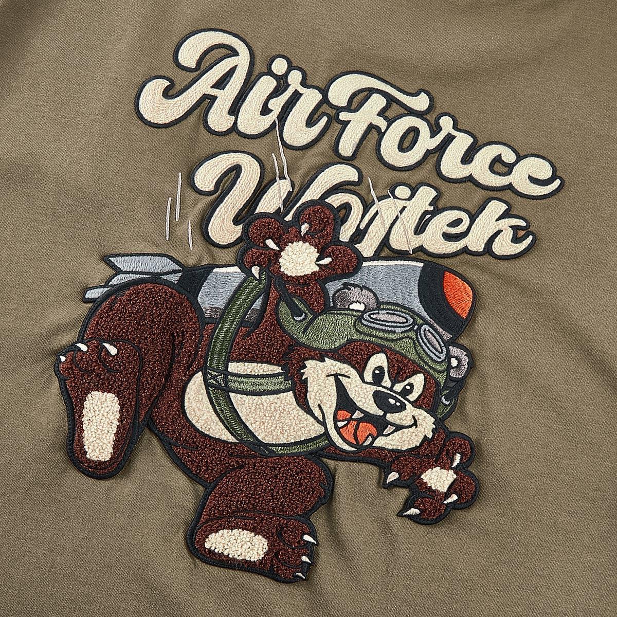 Cotton Cartoon Embroidered Half Sleeved T-shirt American Style