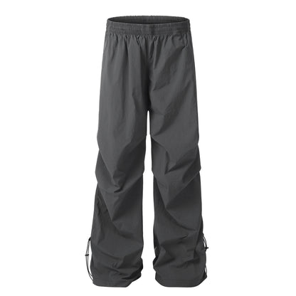 Workwear Paratrooper Straight Ankle Tied Casual Pants