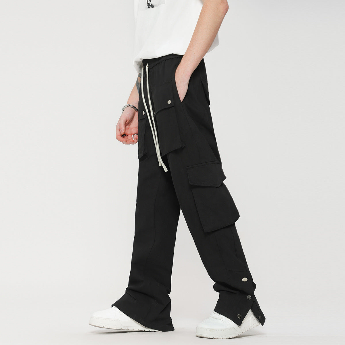 European And American Fashion Cool Male Drawstring Overalls