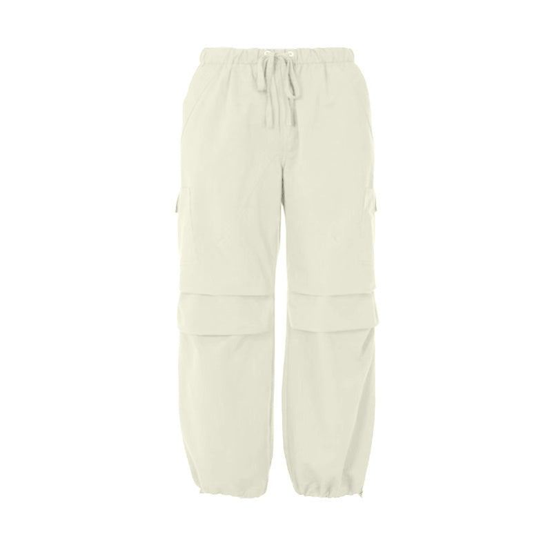 Overalls Retro Ankle-tied Casual Wide-leg Trousers