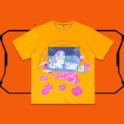 Irregular oversize personalized versatile T-shirt