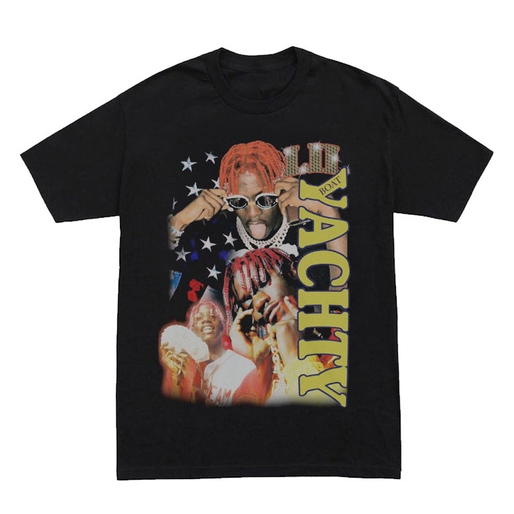 Portrait vintage distressed T-shirt short sleeve