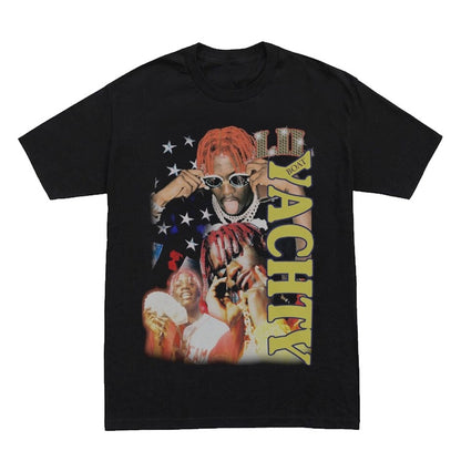 Portrait vintage distressed T-shirt short sleeve