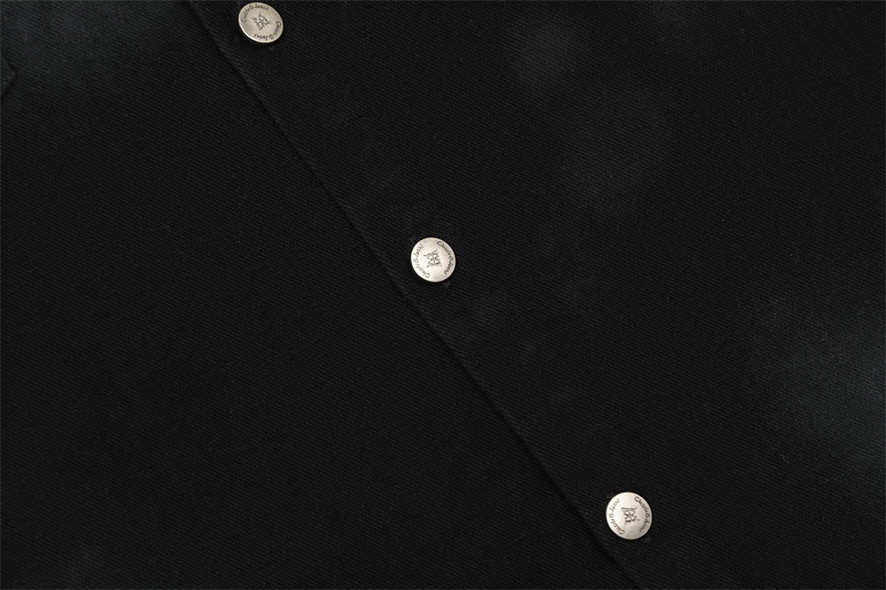 Fashion American Back Letter Print Shirt Men