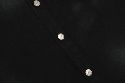 Fashion American Back Letter Print Shirt Men