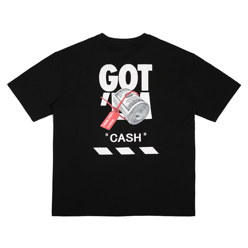 Original Fun Sneakers Printed Hip-hop Loose hHalf-sleeved T-shirt