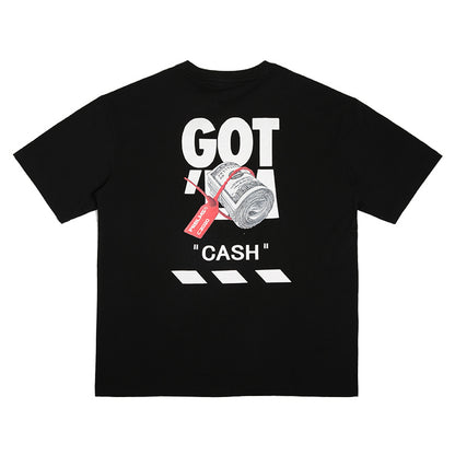 Original Fun Sneakers Printed Hip-hop Loose hHalf-sleeved T-shirt