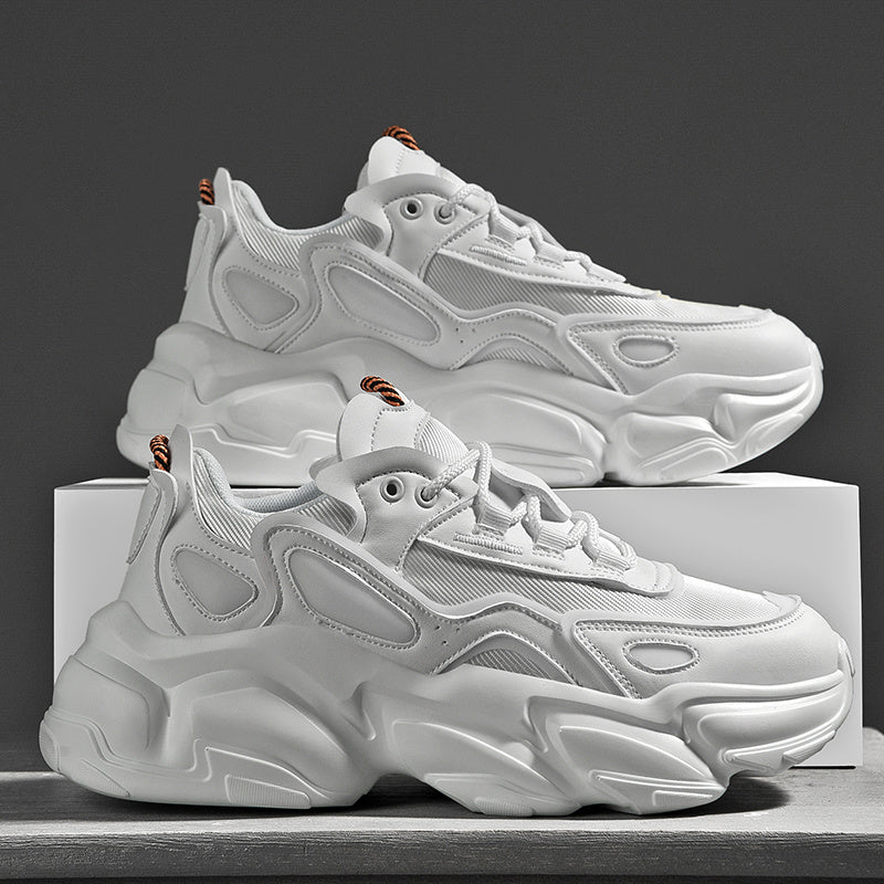 Summer Breathable  New White Daddy Shoes