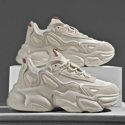 Summer Breathable  New White Daddy Shoes