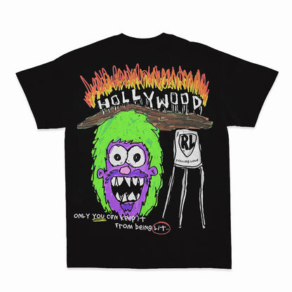 New Summer Hand-Painted Graffiti Short sleeve