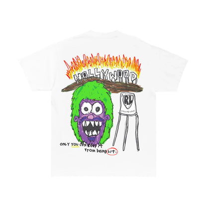 New Summer Hand-Painted Graffiti Short sleeve