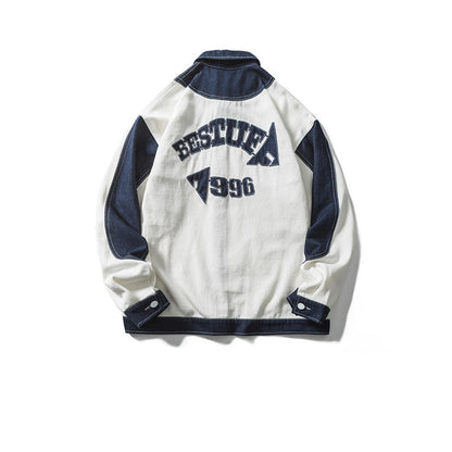Jacket Men's All-match Color Matching College Style Couple Coat Jacket
