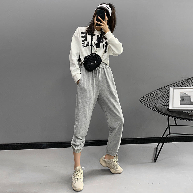 Women's loose high waist casual pants