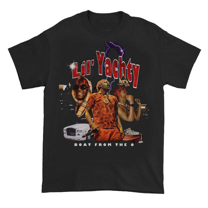 Portrait vintage distressed T-shirt short sleeve