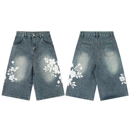 Personality Women's Retro Washed Jeans