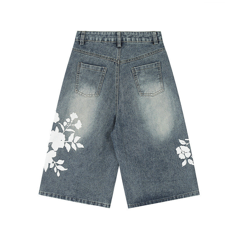 Personality Women's Retro Washed Jeans
