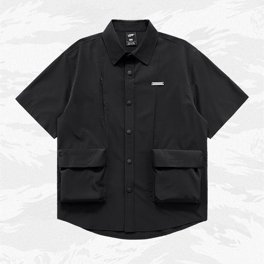 Men's Fashion Casual Function Multi-pocket Shirt Top