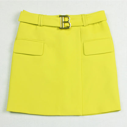 Trendy Summer Slim And Cool A-line Bag Hip Mini Skirt