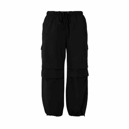 Overalls Retro Ankle-tied Casual Wide-leg Trousers