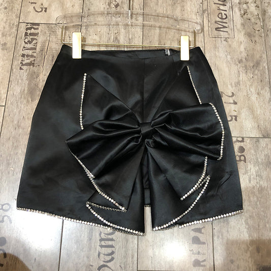 Women's bow tie hip skirt