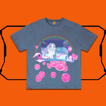 Irregular oversize personalized versatile T-shirt