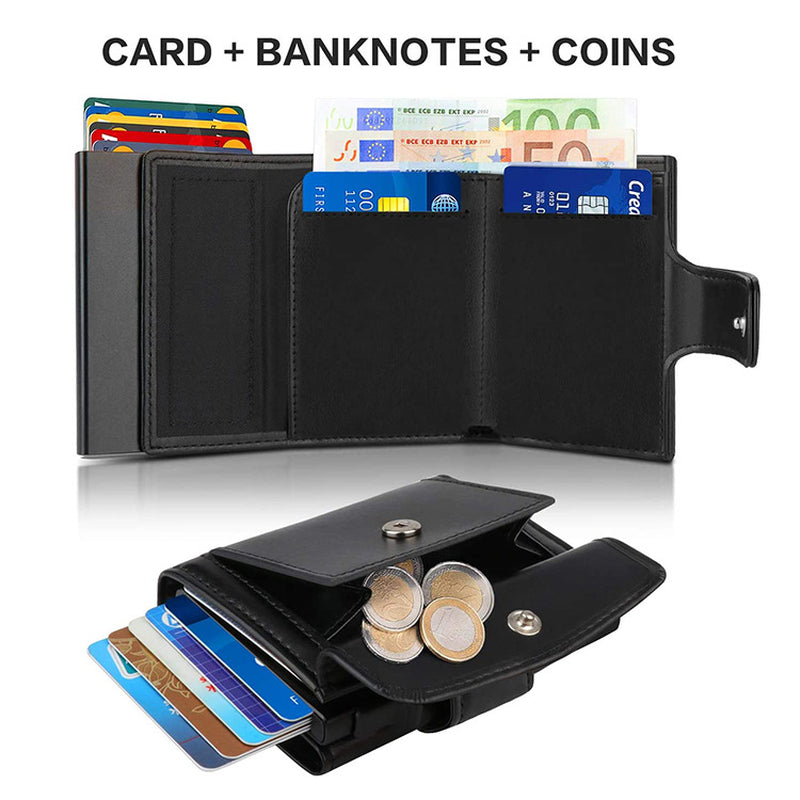European and American Multifunctional Metal Wallet Fashion Slim