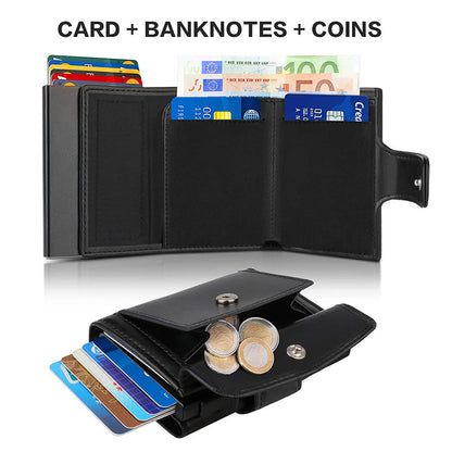 European and American Multifunctional Metal Wallet Fashion Slim