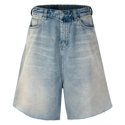 Men's Summer Retro Loose Fitting Denim Shorts