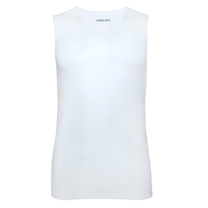 Men's Modal Solid Color Thin High Stretch Sleeveless Tank Top