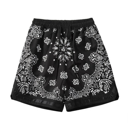 High Street Cashew Floral Panel Military Lounge Shorts