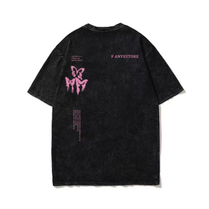 Men's Summer High Street Loose Half Sleeve