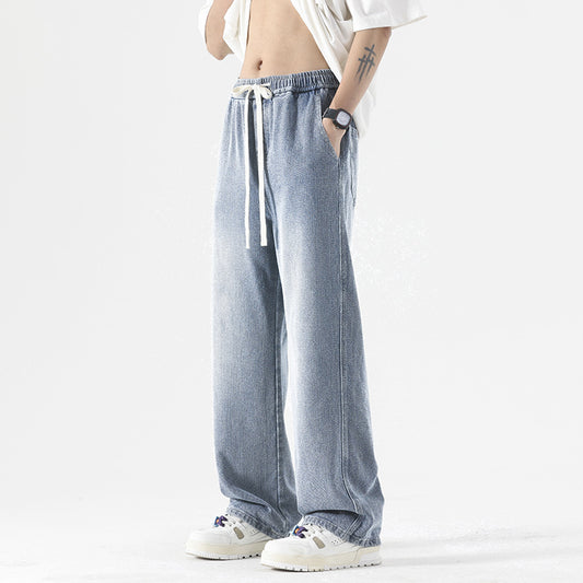Fashion Brand Loose Drawstring All-matching Trousers