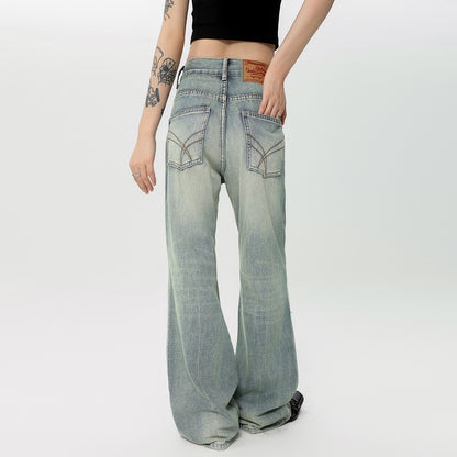 Men's Fashion Retro Washed Ripped Jeans