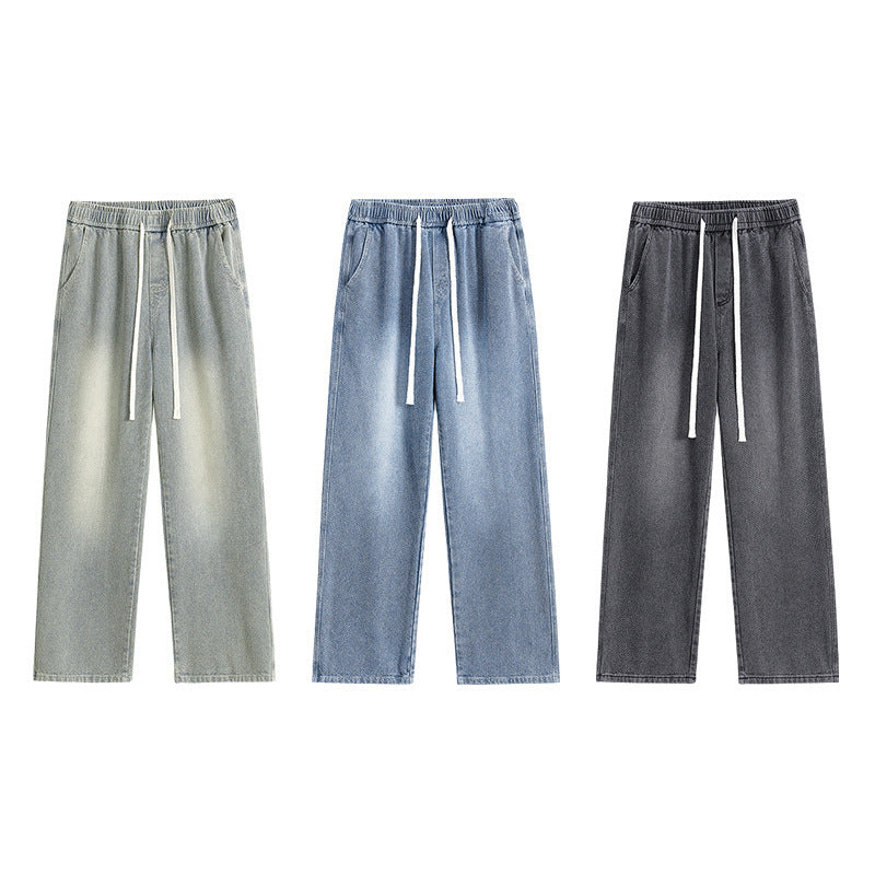 Fashion Brand Loose Drawstring All-matching Trousers