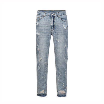 Men's Loose And Ripped Casual Trendy Brand Jeans